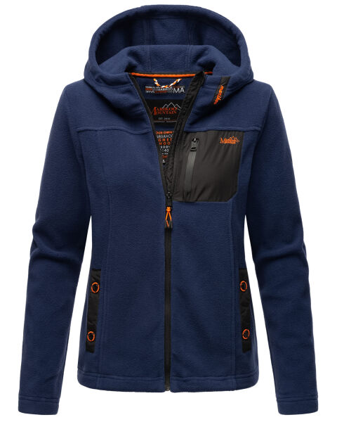 Marikoo Mount Iwaki Damen Fleecejacke Navy Größe L - Gr. 40