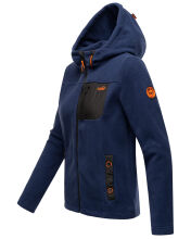 Marikoo Mount Iwaki Damen Fleecejacke Navy Größe L - Gr. 40