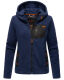 Marikoo Mount Iwaki Damen Fleecejacke Navy Größe L - Gr. 40