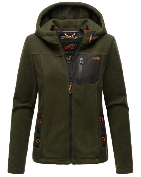Marikoo Mount Iwaki Damen Fleecejacke Olive Größe XS - Gr. 34