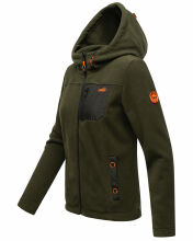 Marikoo Mount Iwaki Damen Fleecejacke Olive Größe XS - Gr. 34