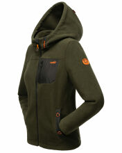 Marikoo Mount Iwaki Damen Fleecejacke Olive Größe XS - Gr. 34
