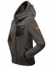 Marikoo Mount Iwaki Damen Fleecejacke Anthrazit Größe M - Gr. 38