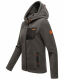 Marikoo Mount Iwaki Damen Fleecejacke Anthrazit Größe M - Gr. 38