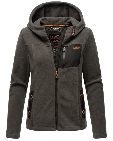 Marikoo Mount Iwaki Damen Fleecejacke Anthrazit Größe L - Gr. 40