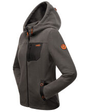 Marikoo Mount Iwaki Damen Fleecejacke Anthrazit Größe L - Gr. 40