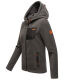 Marikoo Mount Iwaki Damen Fleecejacke Anthrazit Größe L - Gr. 40
