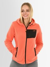 Marikoo Mount Iwaki Damen Fleecejacke Coral Größe L - Gr. 40