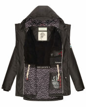 Navahoo Ocean Heart Damen Winterjacke B933 Schwarz Größe S - Gr. 36