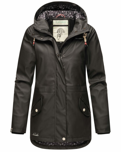 Navahoo Ocean Heart Damen Winterjacke B933 Schwarz Größe XXL - Gr. 44