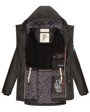 Navahoo Ocean Heart Damen Winterjacke B933 Schwarz Größe XXL - Gr. 44