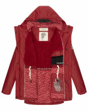 Navahoo Ocean Heart Damen Winterjacke B933 Blood Red Größe M - Gr. 38