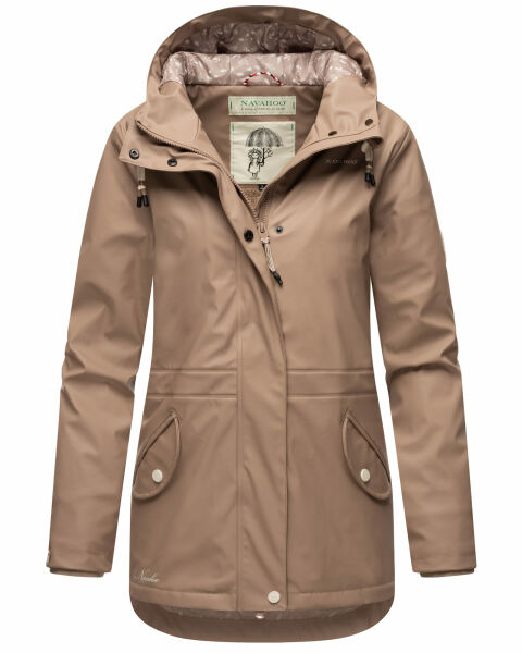Navahoo Ocean Heart Damen Winterjacke B933 Taupe Größe XS - Gr. 34
