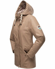 Navahoo Ocean Heart Damen Winterjacke B933 Taupe Größe L - Gr. 40