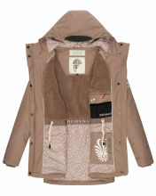 Navahoo Ocean Heart Damen Winterjacke B933 Taupe Größe XXL - Gr. 44
