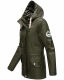Navahoo Ocean Heart Damen Winterjacke B933 Dark Olive Größe S - Gr. 36