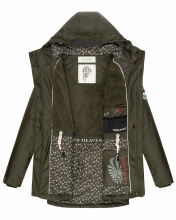 Navahoo Ocean Heart Damen Winterjacke B933 Dark Olive Größe L - Gr. 40