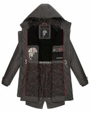 Navahoo Rainy Flower Damen Regenjacke B934 Anthrazit Größe XS - Gr. 34