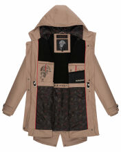 Navahoo Rainy Flower Damen Regenjacke B934 Taupe Größe S - Gr. 36