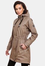Navahoo Rainy Flower Damen Regenjacke B934 Taupe Größe S - Gr. 36