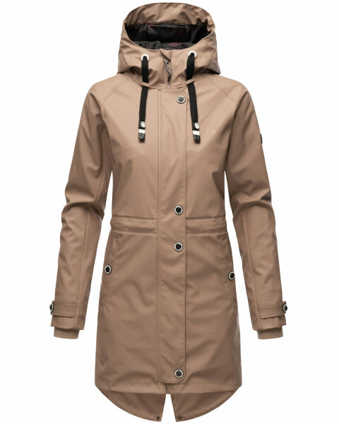 Navahoo Rainy Flower Damen Regenjacke B934 Taupe Größe XL - Gr. 42