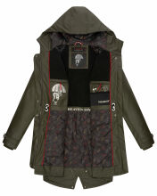 Navahoo Rainy Flower Damen Regenjacke B934 Dark Olive Größe XL - Gr. 42