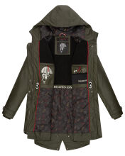 Navahoo Rainy Flower Damen Regenjacke B934 Dark Olive Größe XXL - Gr. 44