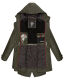 Navahoo Rainy Flower Damen Regenjacke B934 Dark Olive Größe XXL - Gr. 44