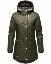 Navahoo Rainy Forest Damen Regenjacke B935 Dark Olive Größe M - Gr. 38