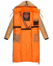 Navahoo Schmuseengel Damen Winterjacke B937 Camel Größe XL - Gr. 42