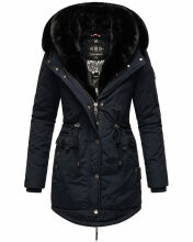Navahoo Sweety Delux Damen Winterjacke B938 Blau Größe XS - Gr. 34