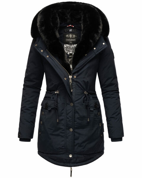 Navahoo Sweety Delux Damen Winterjacke B938 Blau Größe XXL - Gr. 44