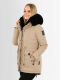 Navahoo Sweety Delux Damen Winterjacke B938 Taupe Größe L - Gr. 40