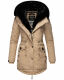 Navahoo Sweety Delux Damen Winterjacke B938 Taupe Größe XL - Gr. 42