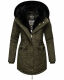 Navahoo Sweety Delux Damen Winterjacke B938 Dark Olive Größe M - Gr. 38