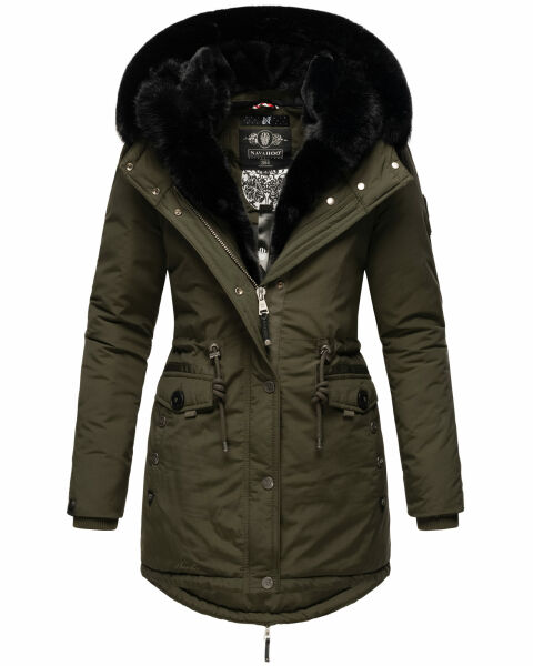 Navahoo Sweety Delux Damen Winterjacke B938 Dark Olive Größe XXL - Gr. 44