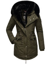Navahoo Sweety Delux Damen Winterjacke B938 Dark Olive Größe XXL - Gr. 44