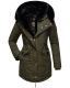 Navahoo Sweety Delux Damen Winterjacke B938 Dark Olive Größe XXL - Gr. 44