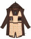 Navahoo Schötchen Damen Winterjacke B939 Dark Choco Größe XS - Gr. 34