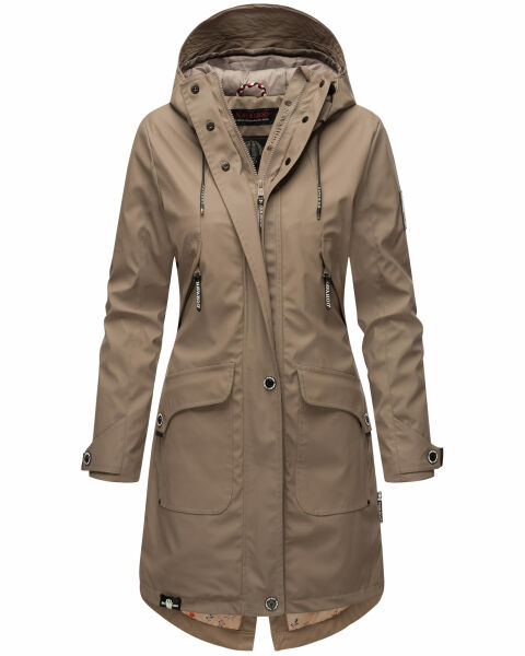 Navahoo Schötchen Damen Winterjacke B939 Taupe Größe S - Gr. 36