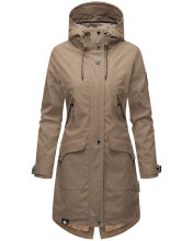 Navahoo Schötchen Damen Winterjacke B939 Taupe Größe S - Gr. 36