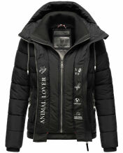 Marikoo Taisaa Princess Damen Steppjacke B940 Schwarz Größe XL - Gr. 42