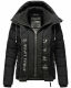 Marikoo Taisaa Princess Damen Steppjacke B940 Schwarz Größe XL - Gr. 42