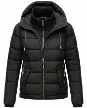 Marikoo Taisaa Princess Damen Steppjacke B940 Schwarz Größe XXXL - Gr. 46