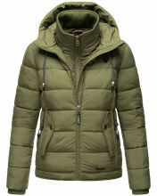 Marikoo Taisaa Princess Damen Steppjacke B940 Olive Größe XS - Gr. 34
