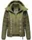 Marikoo Taisaa Princess Damen Steppjacke B940 Olive Größe L - Gr. 40