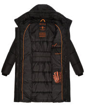 Marikoo Yuikoo lange Damen Winterjacke Schwarz-Größe M - Gr. 38