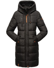 Marikoo Yuikoo lange Damen Winterjacke Schwarz-Größe L - Gr. 40