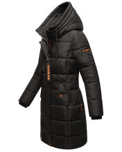 Marikoo Yuikoo lange Damen Winterjacke Schwarz-Größe L - Gr. 40