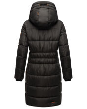 Marikoo Yuikoo lange Damen Winterjacke Schwarz-Größe L - Gr. 40